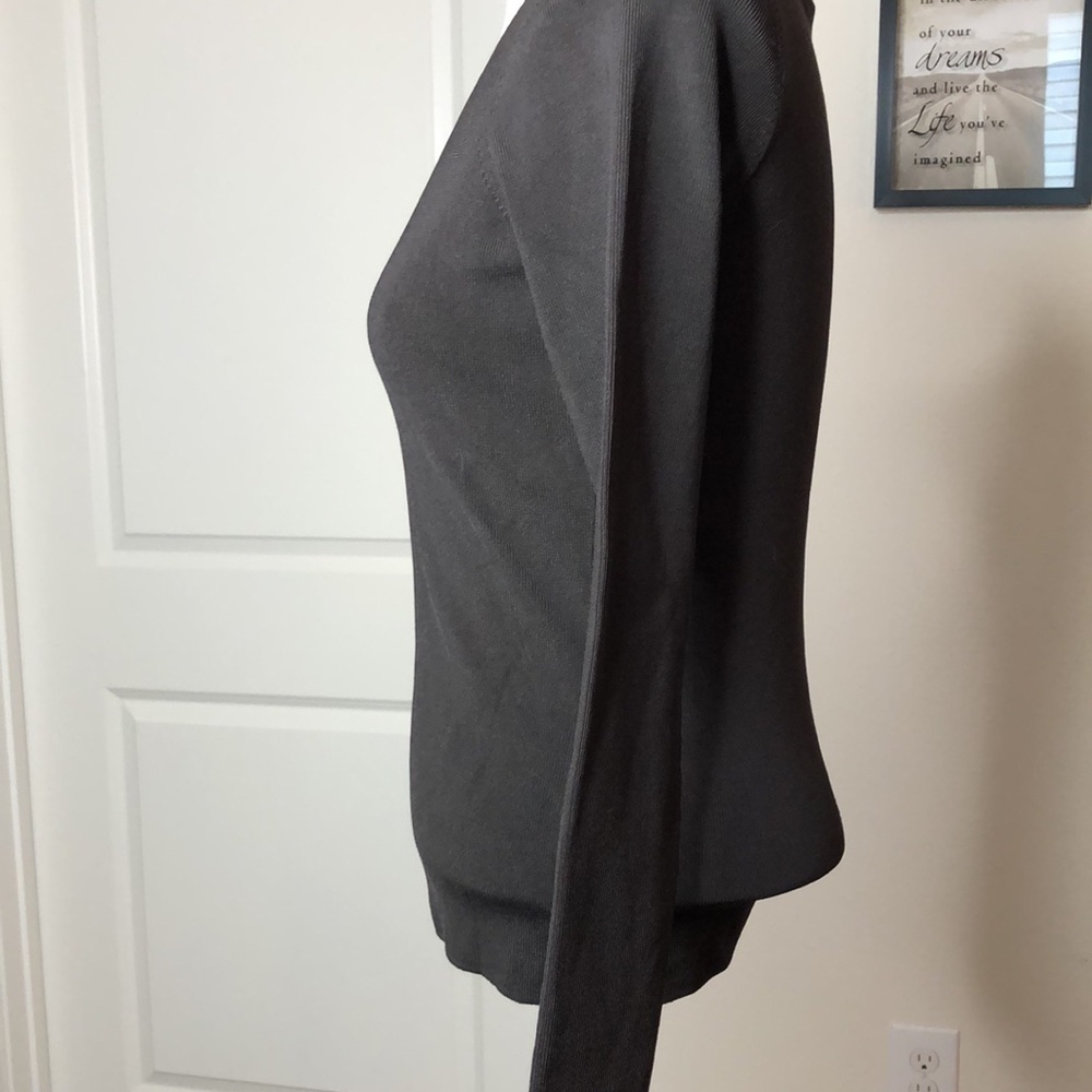 August Silk Petites L/S tee size Small P - Picture 2 of 11